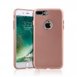 Wholesale iPhone 7 Plus Metallic Style Slim Hybrid Case  (Rose Gold)